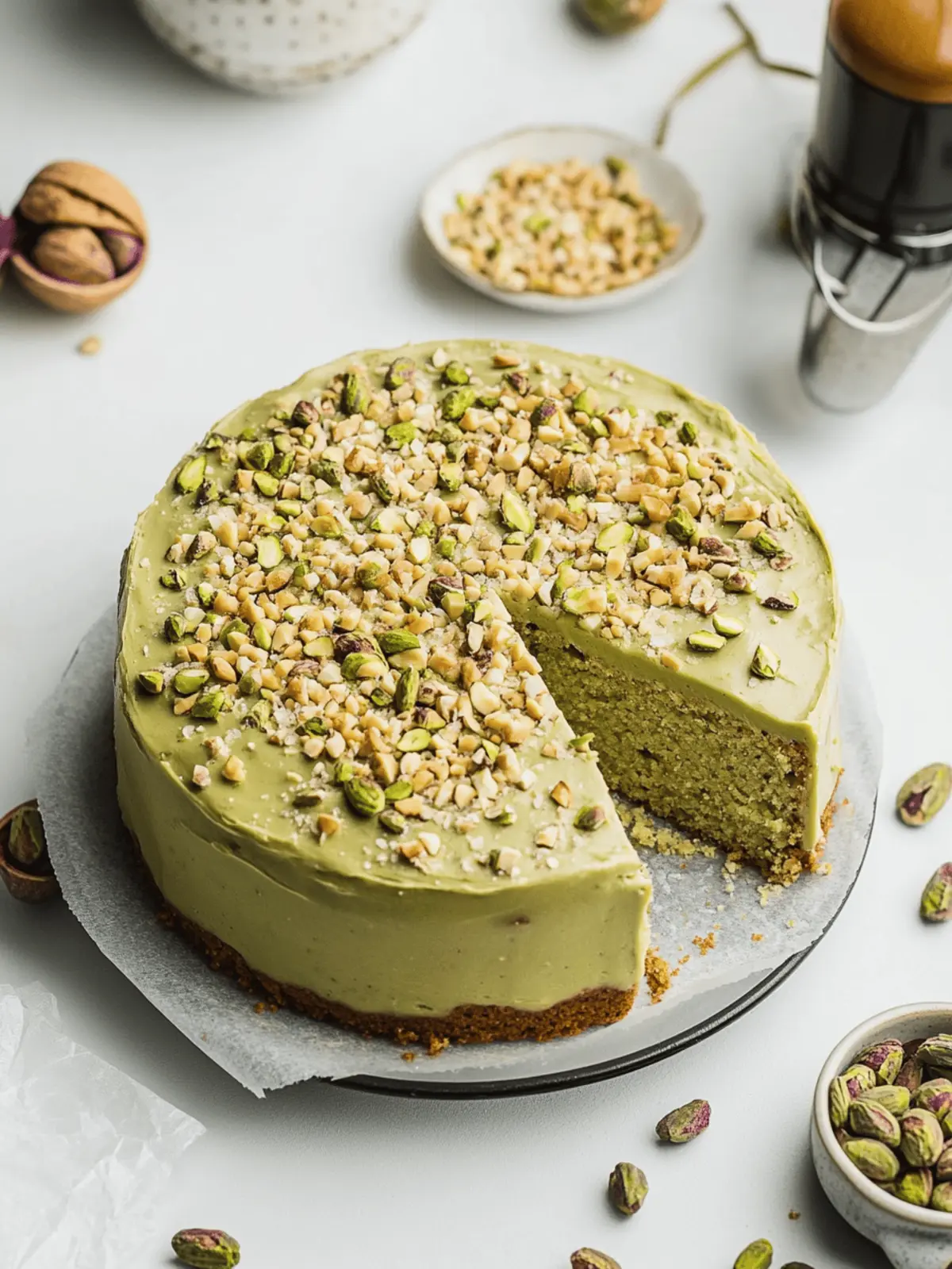 Delicious Vegan Pistachio Coffee Cake for Sweet Moments 2 Vegan Pistachio Coffee Cake