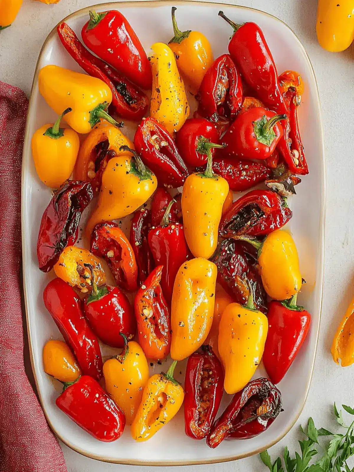 Savor Irresistible Roasted Mini Sweet Peppers Today 4 Roasted Mini Sweet Peppers