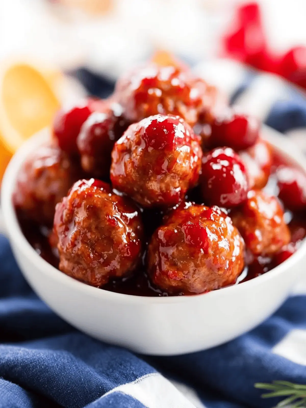 Cranberry Orange Meatballs: Your Easy Holiday Crowd-Pleaser 4 Cranberry Orange Meatballs