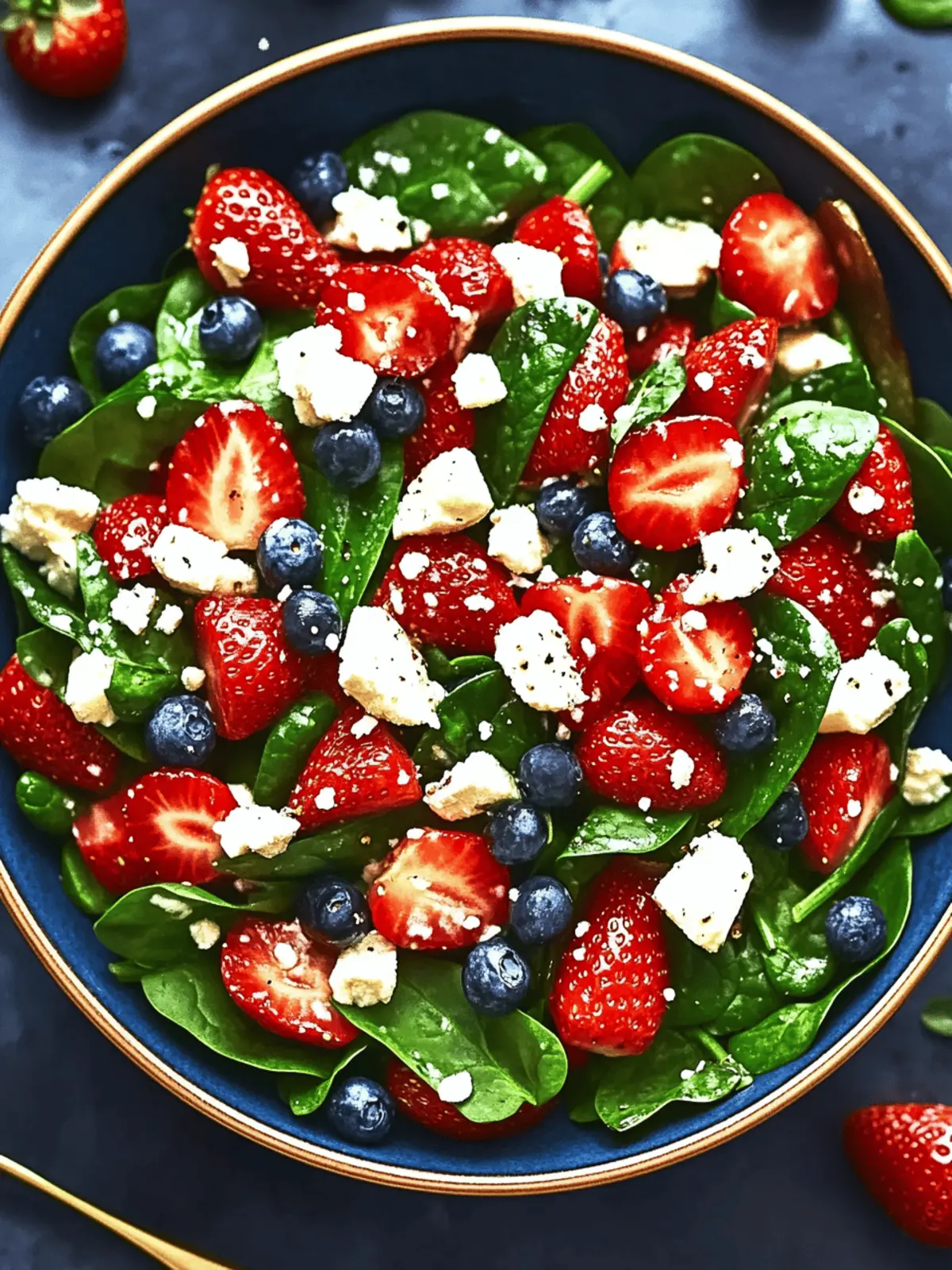 Vibrant Strawberry Spinach Salad with Sweet Balsamic Glaze 2 Strawberry Spinach Salad