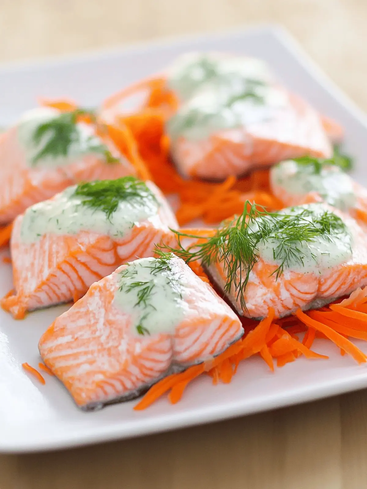 Dill-Poached Salmon with Creamy Yogurt Sauce for Easy Elegance 4 Dill-Poached Salmon
