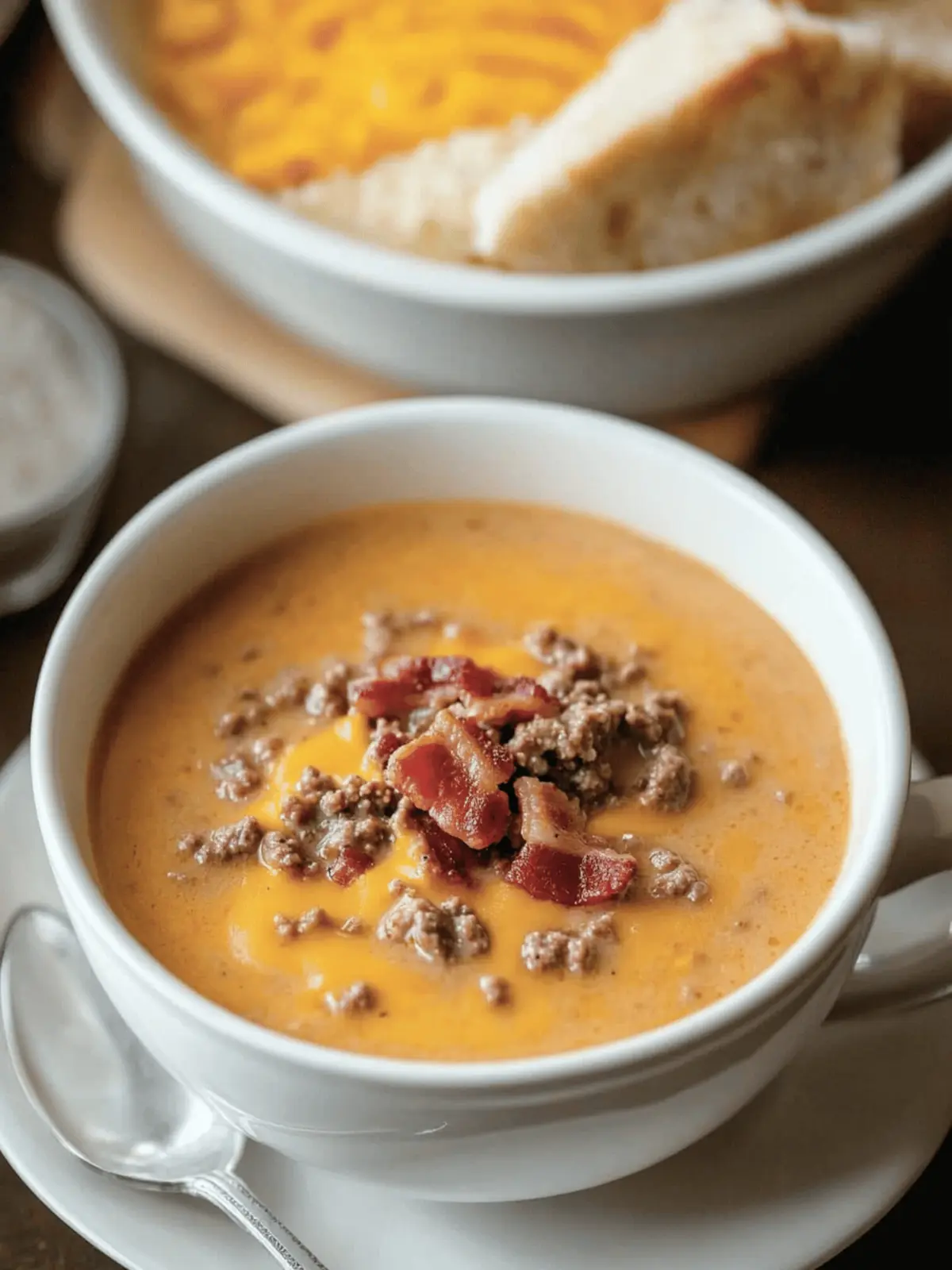 Bacon Cheeseburger Soup: Cozy Comfort in Every Spoonful 2 Bacon Cheeseburger Soup