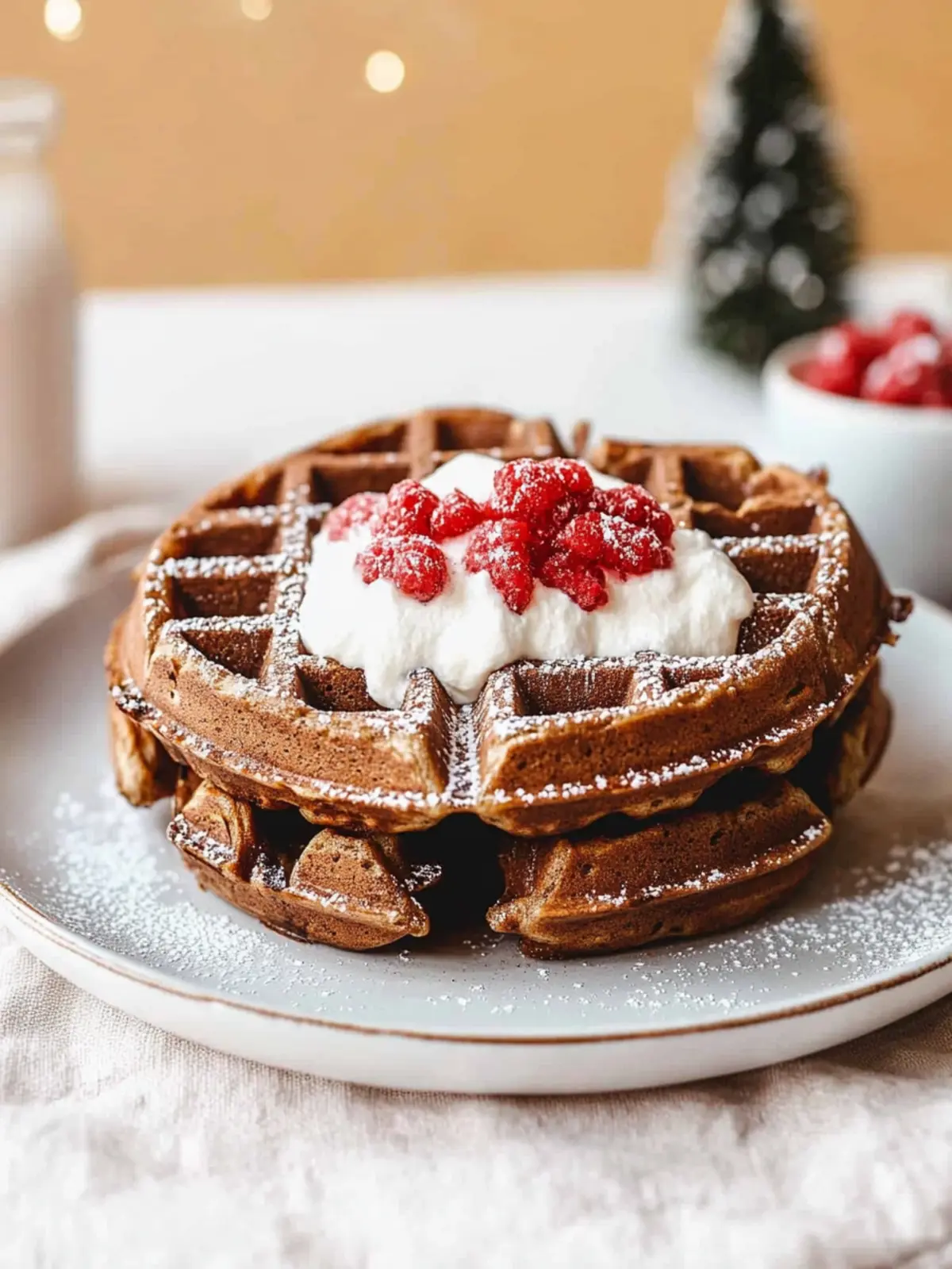 Delicious Christmas Morning Gingerbread Waffles to Delight You 4 Christmas Morning Gingerbread Waffles