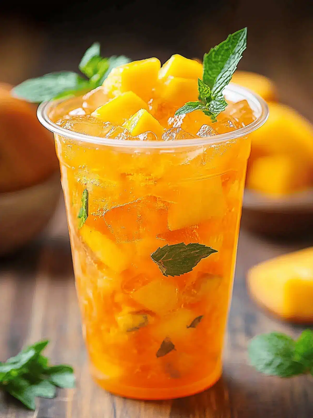 Refreshing Mango Iced Tea: A Tropical Twist for Your Summer 2 Mango Iced Tea
