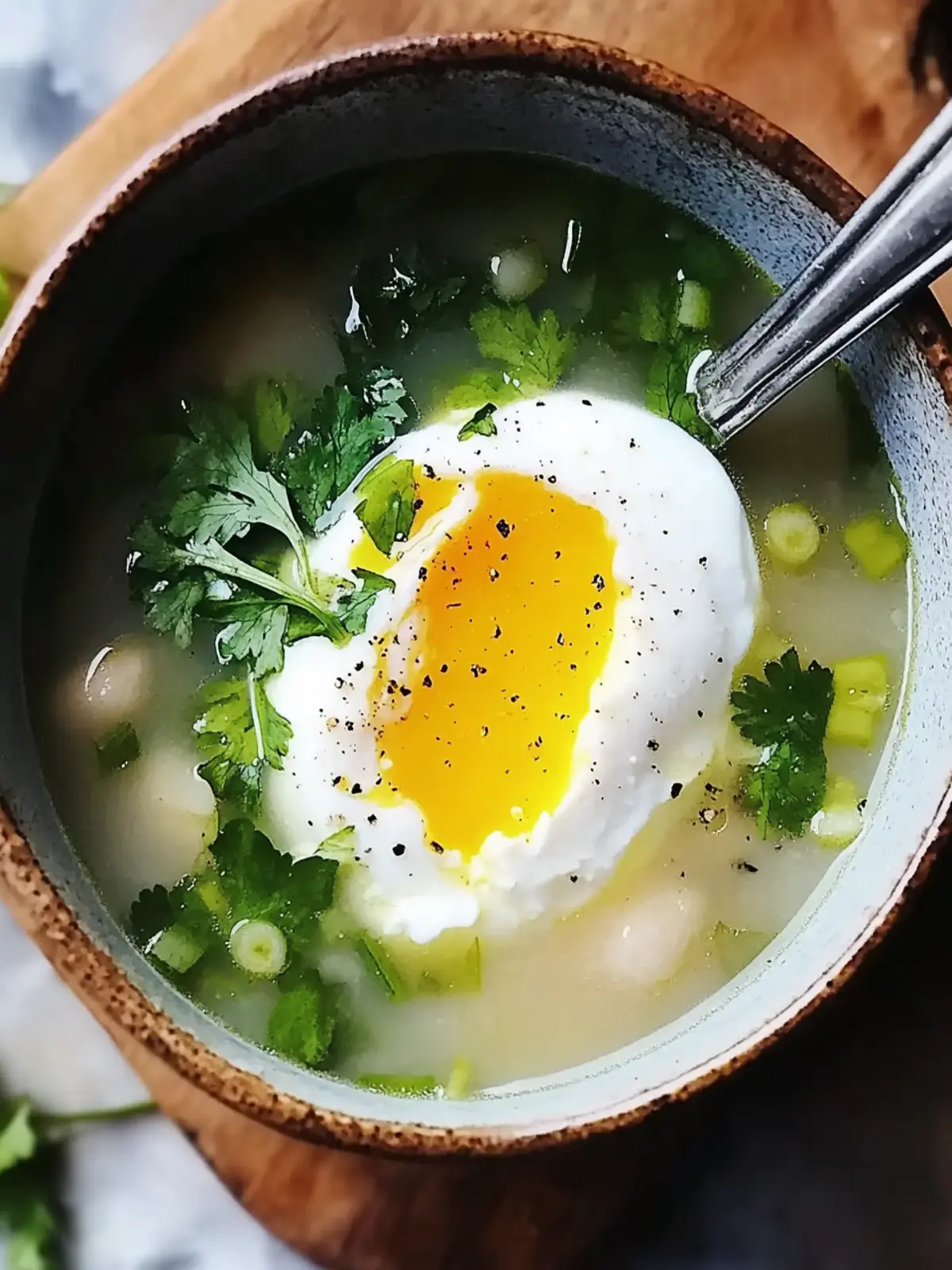 Delicious Sipping Broth with a Poached Egg for Cozy Days 2 Sipping Broth with a Poached Egg