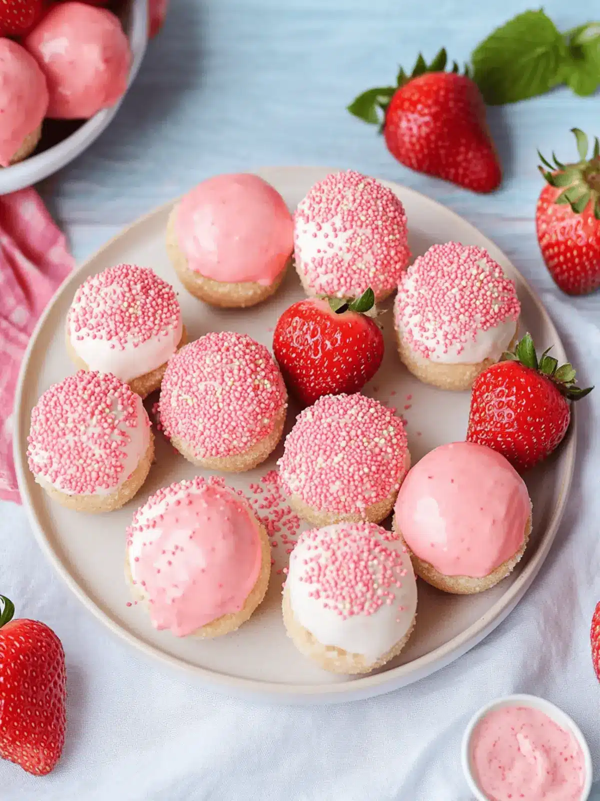 Irresistible Strawberry Cheesecake Bites: No-Bake Bliss! 2 Strawberry Cheesecake Bites