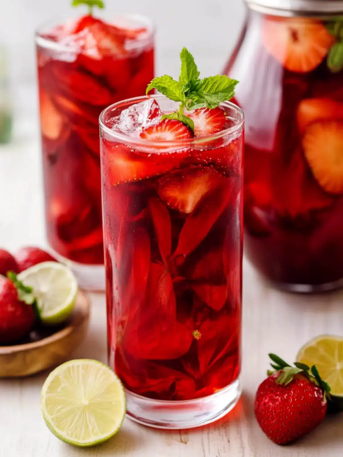 Chill Out with Refreshing Strawberry-Hibiscus Iced Tea 2 Strawberry-Hibiscus Iced Tea