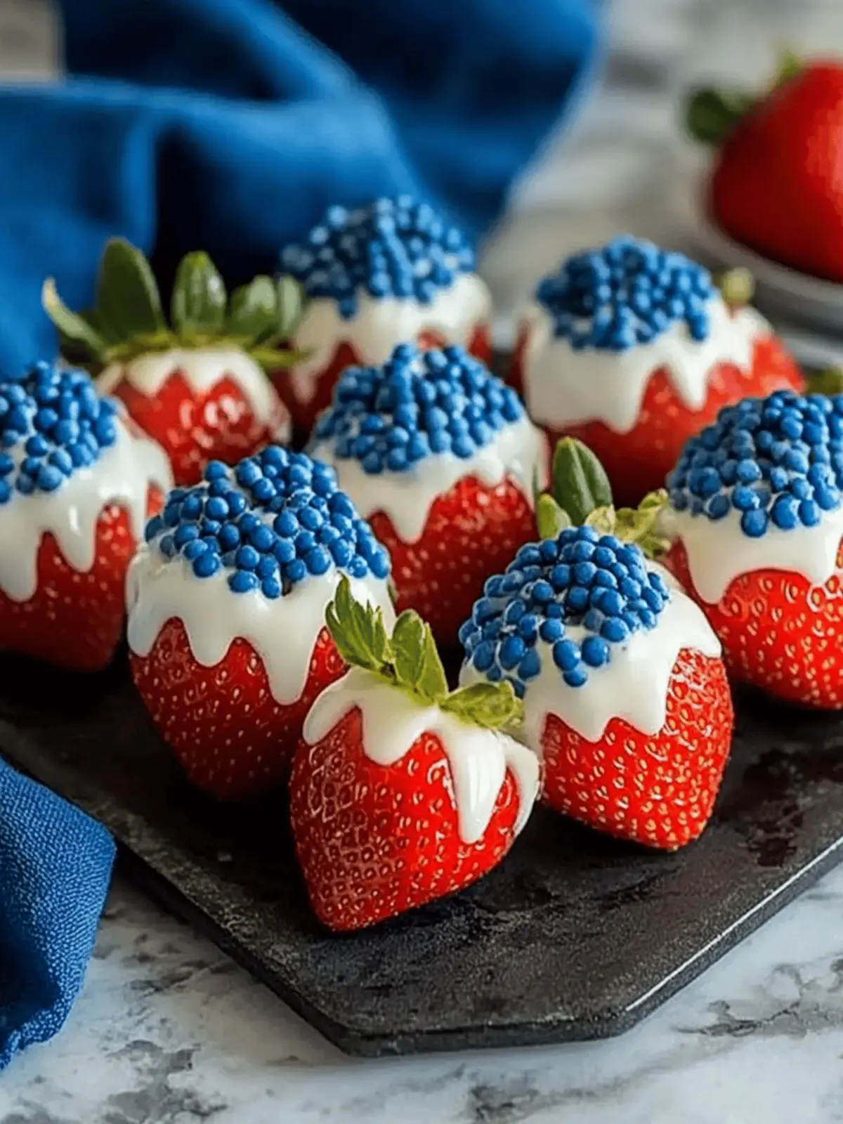 Patriotic Strawberries: No-Bake Summer Delight for Celebrations 2 Patriotic Strawberries