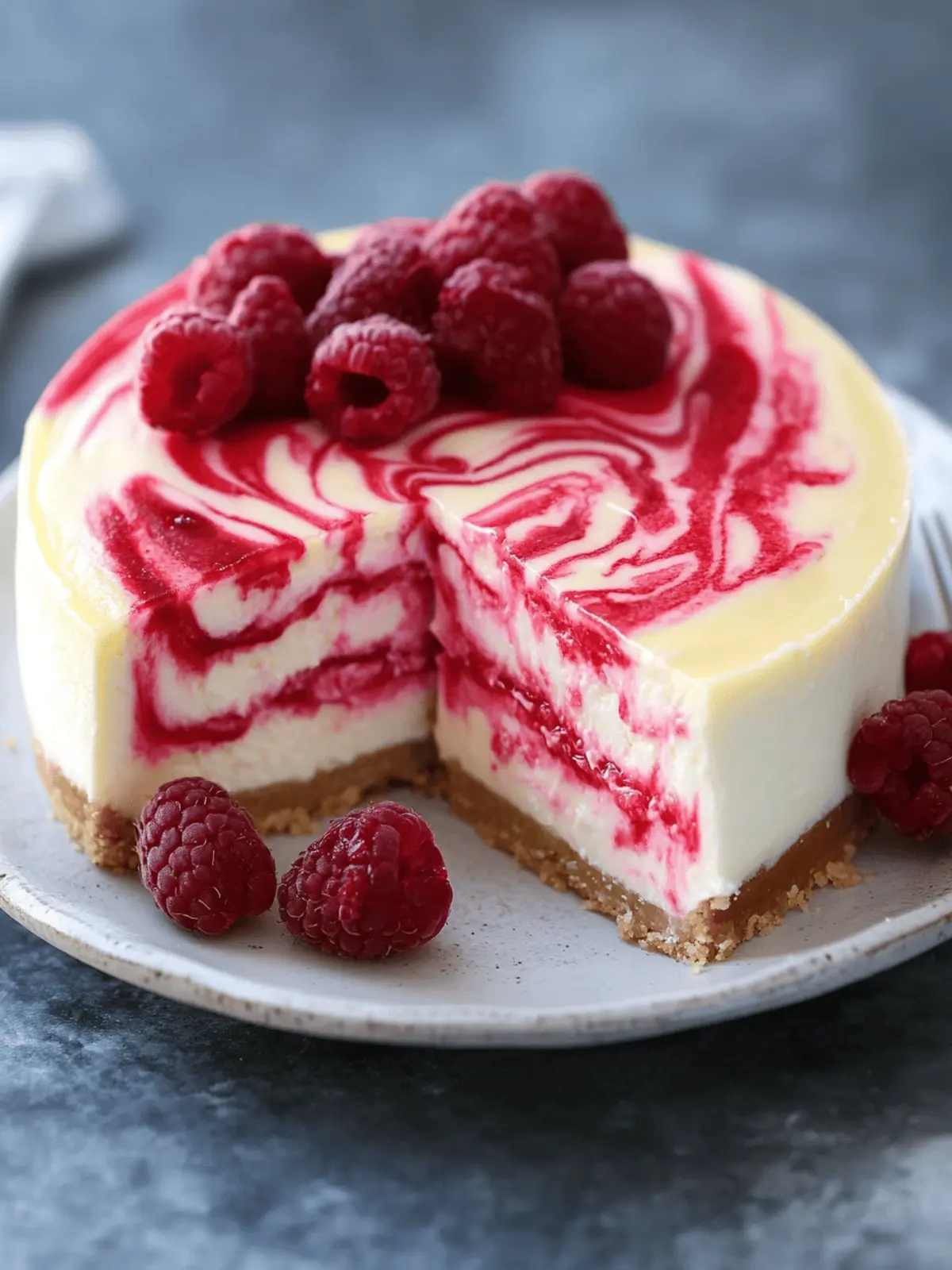 Refreshing Lemon Raspberry Swirl Cheesecake to Impress Your Guests 4 Lemon Raspberry Swirl Cheesecake
