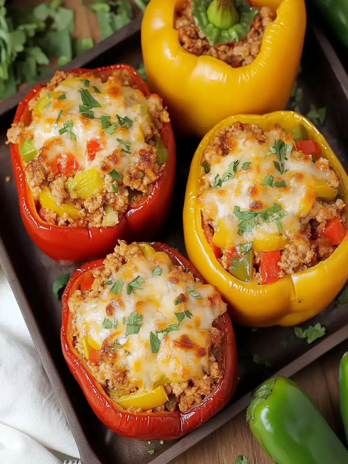 Savory Ground Turkey Stuffed Peppers Bursting with Flavor 4 Ground Turkey Stuffed Peppers
