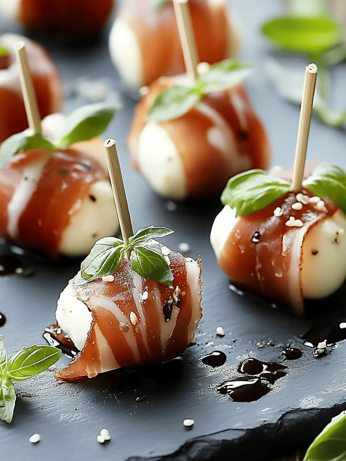 Irresistible Prosciutto Wrapped Mozzarella Bites for Parties 4 Prosciutto Wrapped Mozzarella Bites