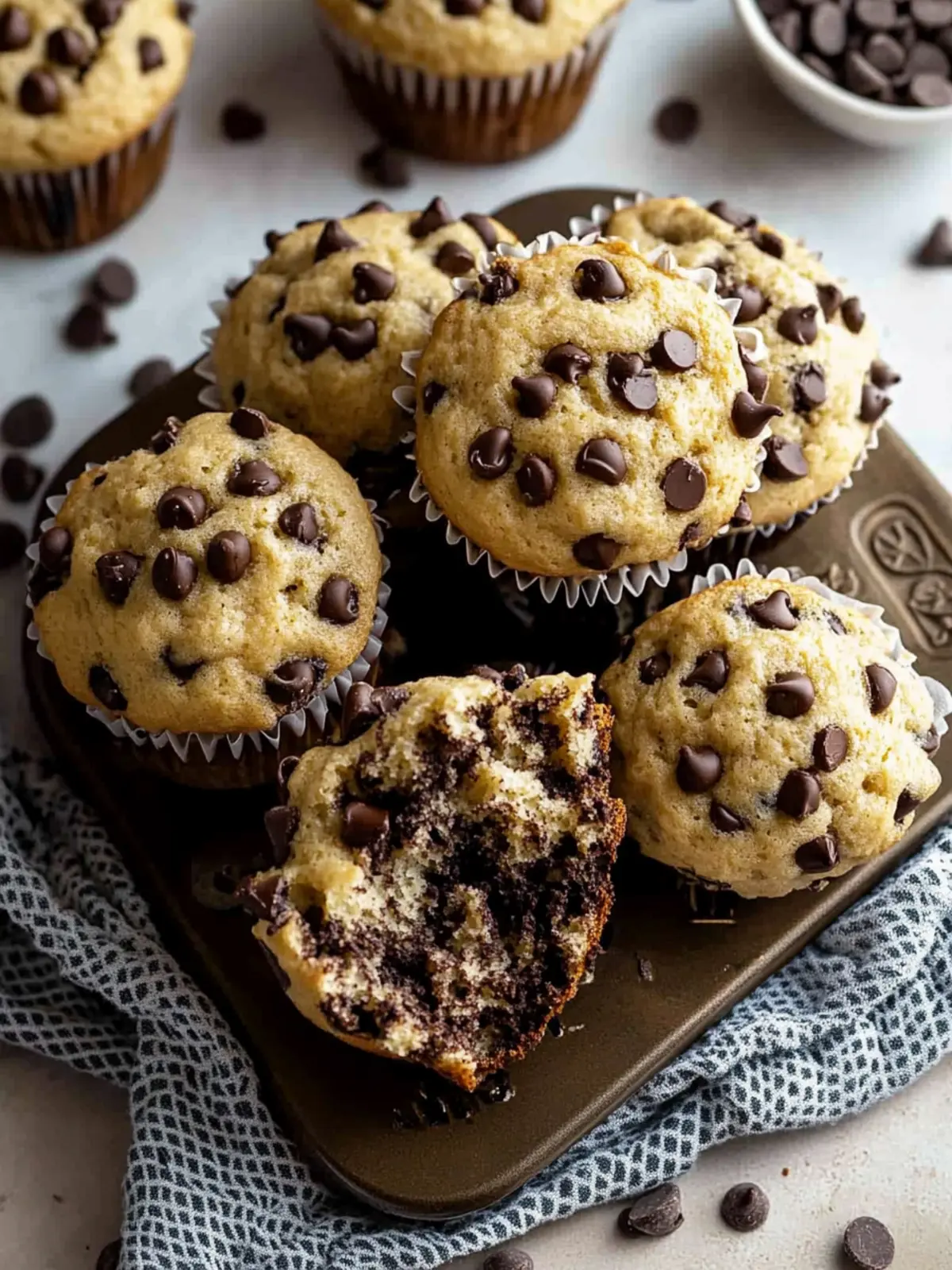 Irresistible Chocolate Chip Muffins for Sweet Mornings 4 Chocolate Chip Muffins