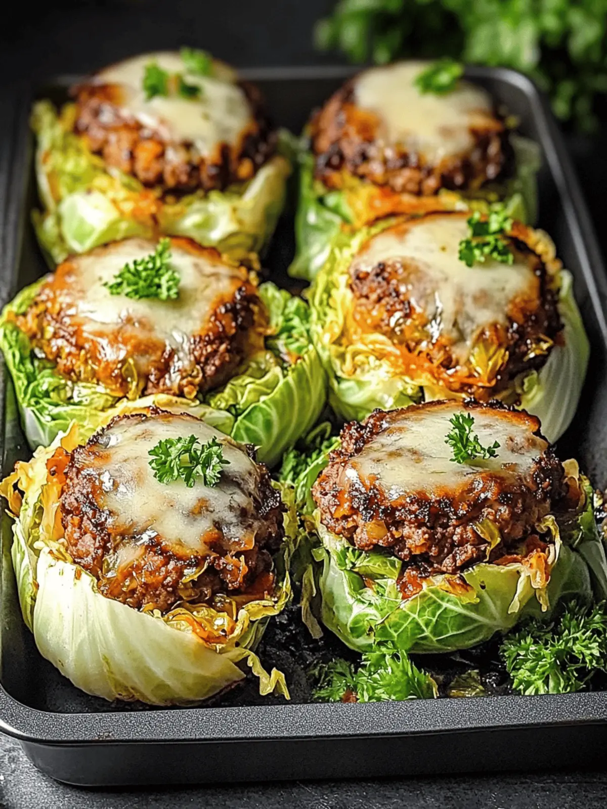Oven-Baked Cabbage Burgers: Healthy, Flavorful Weeknight Meal 3 Oven-Baked Cabbage Burgers