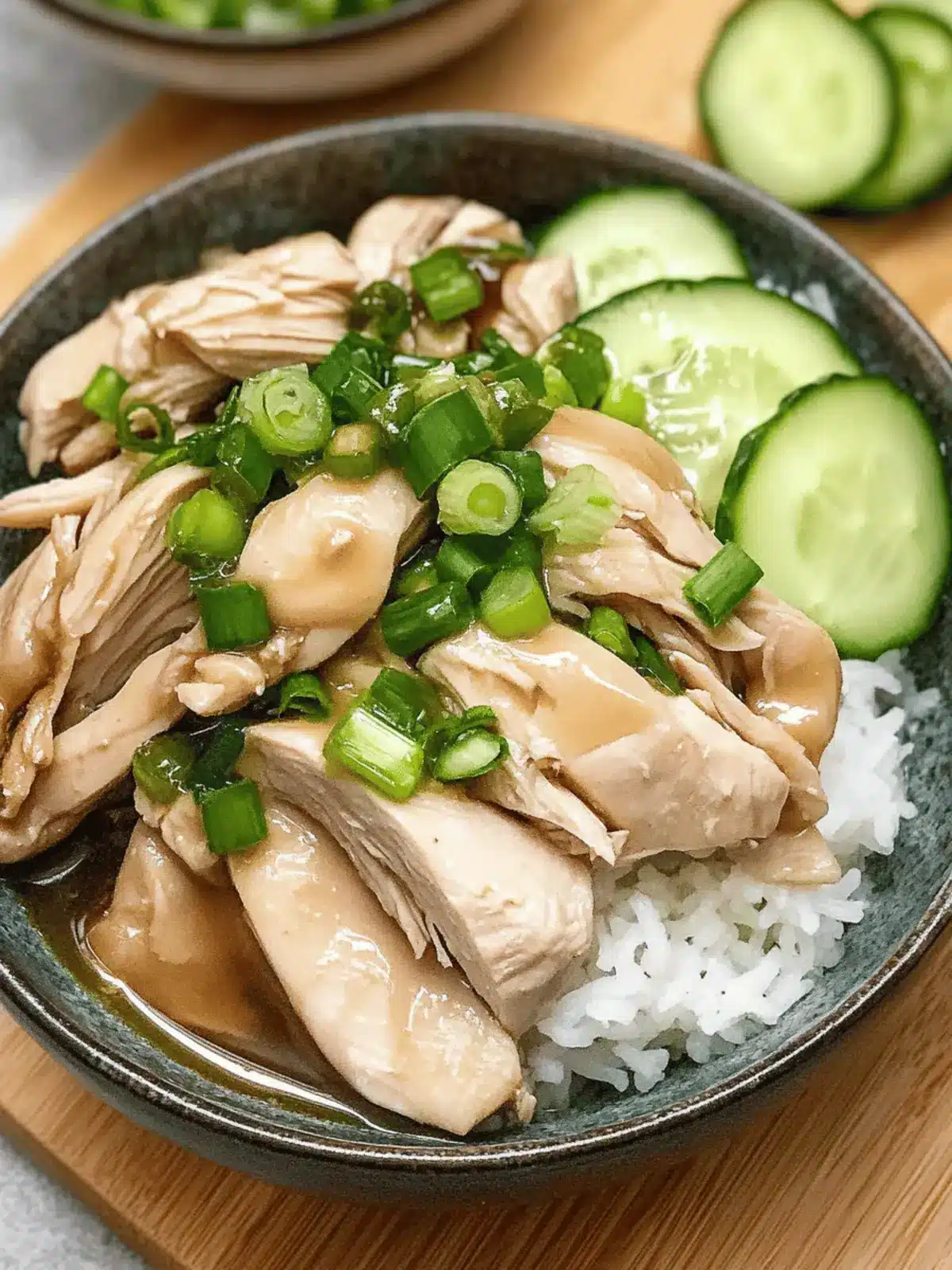 Flavor-Packed Poached Chicken with Ginger Scallion Sauce 4 Poached Chicken with Ginger Scallion Sauce