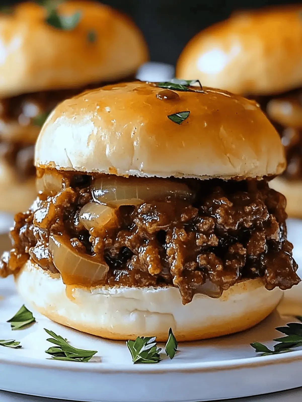 Savory French Onion Beef Sloppy Joes You Can't Resist 4 French Onion Beef Sloppy Joes