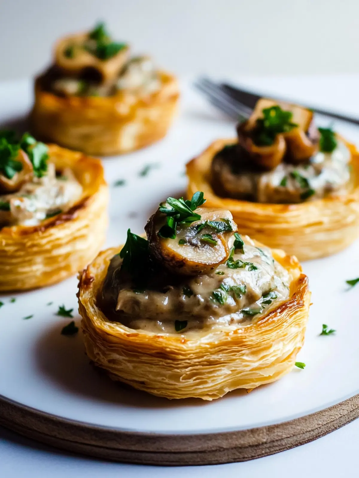 Mushroom Vol Au Vent: Flaky Delights for Cozy Nights 2 Mushroom Vol Au Vent