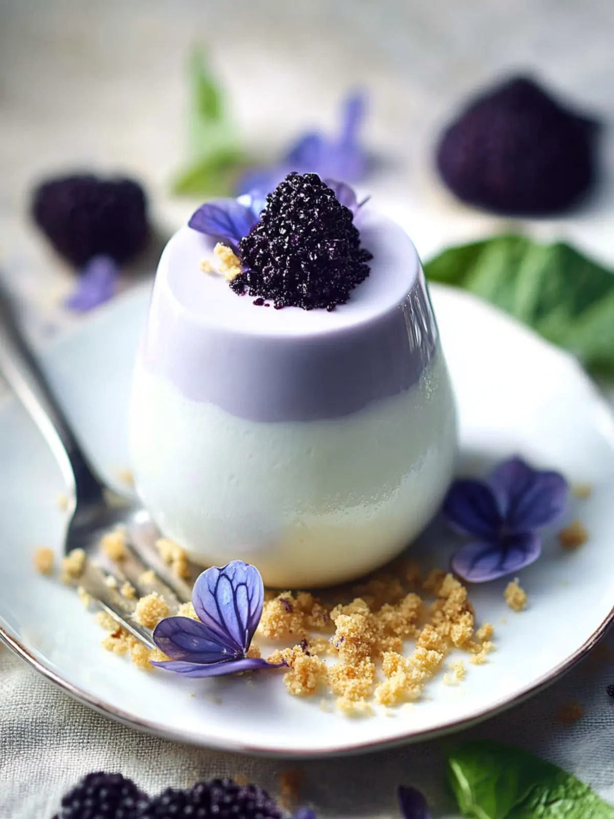 Delightful Butterfly Pea Infused Panna Cotta Recipe to Try 2 Butterfly Pea Infused Panna Cotta