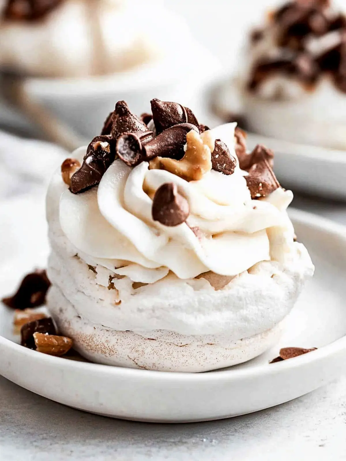 Delightful Mini Pavlova Nests for Coconut Lovers 4 Mini Pavlova Nests