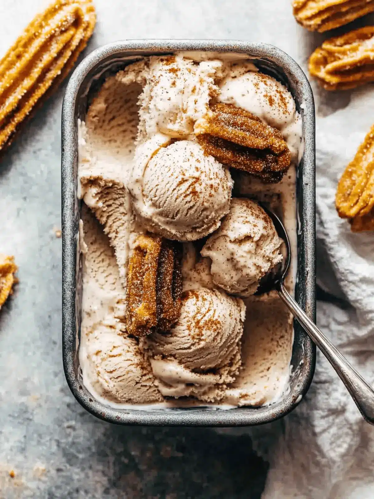 Delicious No-Churn Churro Ice Cream for Sweet Cravings 3 No-Churn Churro Ice Cream