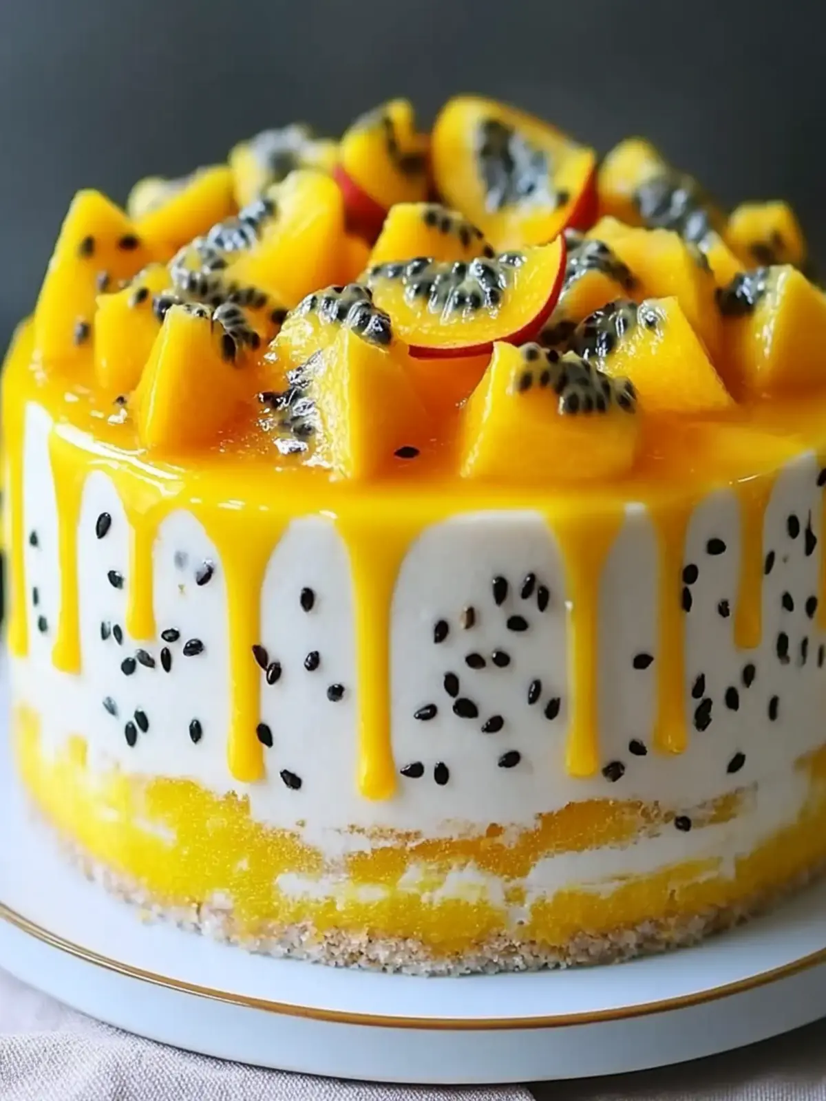 Mango Passion Fruit Cake: Your Slice of Tropical Paradise 4 Mango Passion Fruit Cake