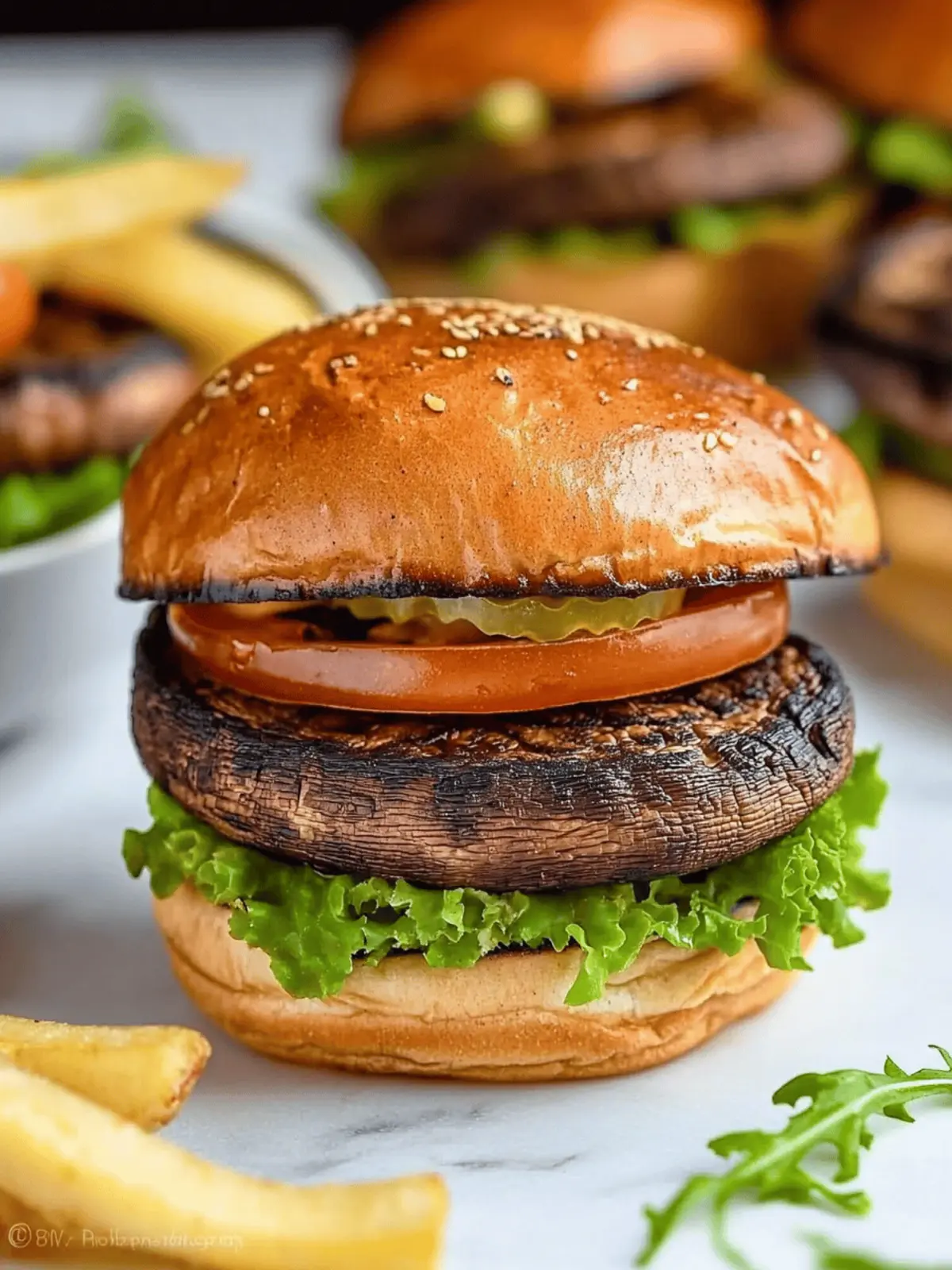 Mouthwatering Portobello Mushroom Burger for Flavor Lovers 4 Portobello Mushroom Burger
