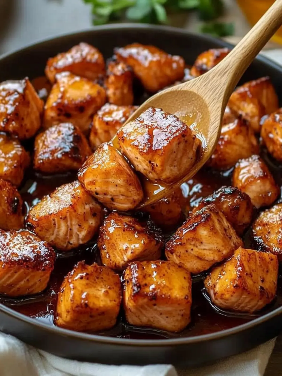 Savor These Hot Honey Salmon Bites for a Flavor Explosion 3 Hot Honey Salmon Bites