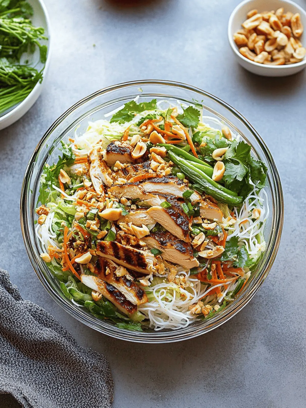 Vibrant Vietnamese Noodle Salad with Grilled Chicken Bliss 3 Vietnamese Noodle Salad with Grilled Chicken
