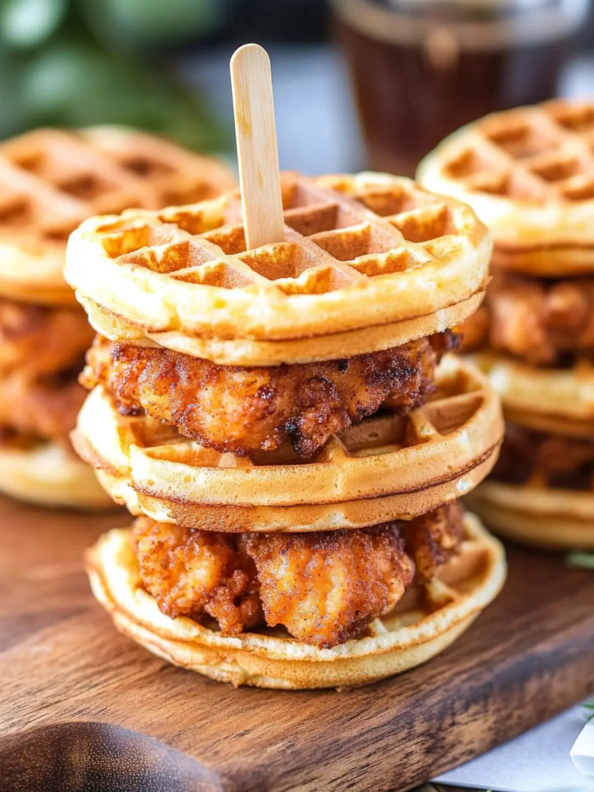 Irresistible Chicken and Waffle Sliders with Sweet Buttermilk Bliss 3 Chicken and Waffle Sliders
