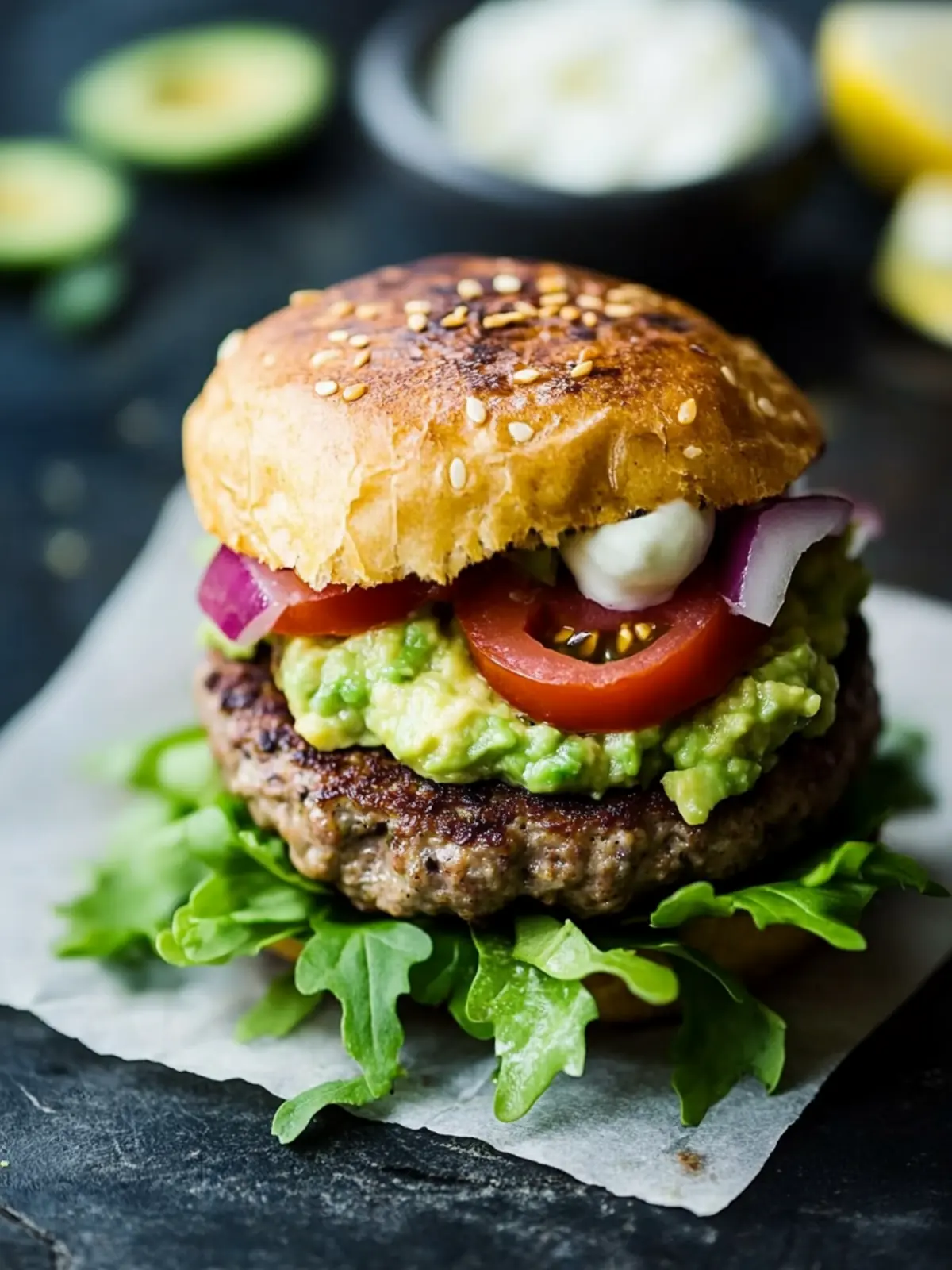 Delicious Paleo Turkey Burgers with Guacamole Magic 4 Paleo Turkey Burgers with Guacamole