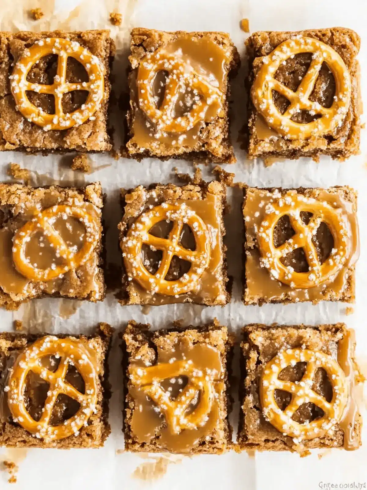 Delicious Salted Caramel Pretzel Blondies for Sweet Moments 4 Salted Caramel Pretzel Blondies
