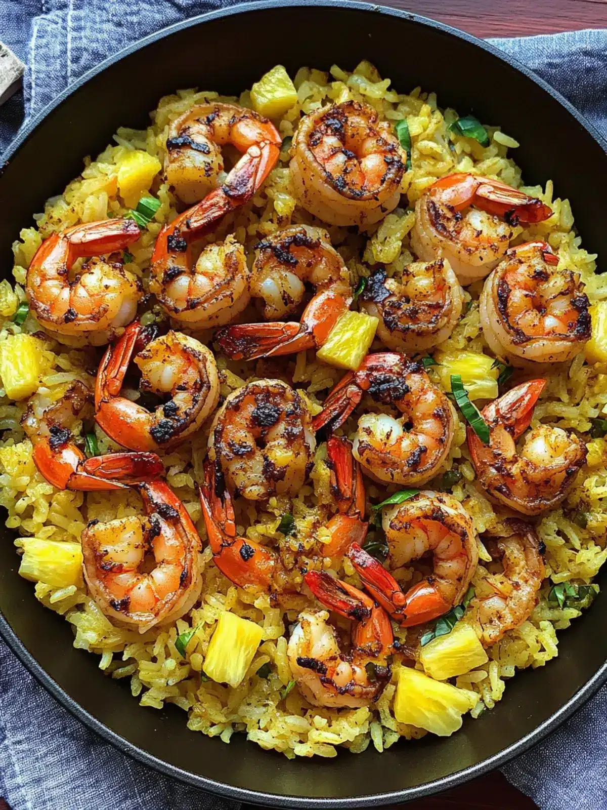 Savor Jerk Shrimp & Pineapple Basil Rice for a Tropical Feast 2 Jerk Shrimp & Pineapple Basil Rice