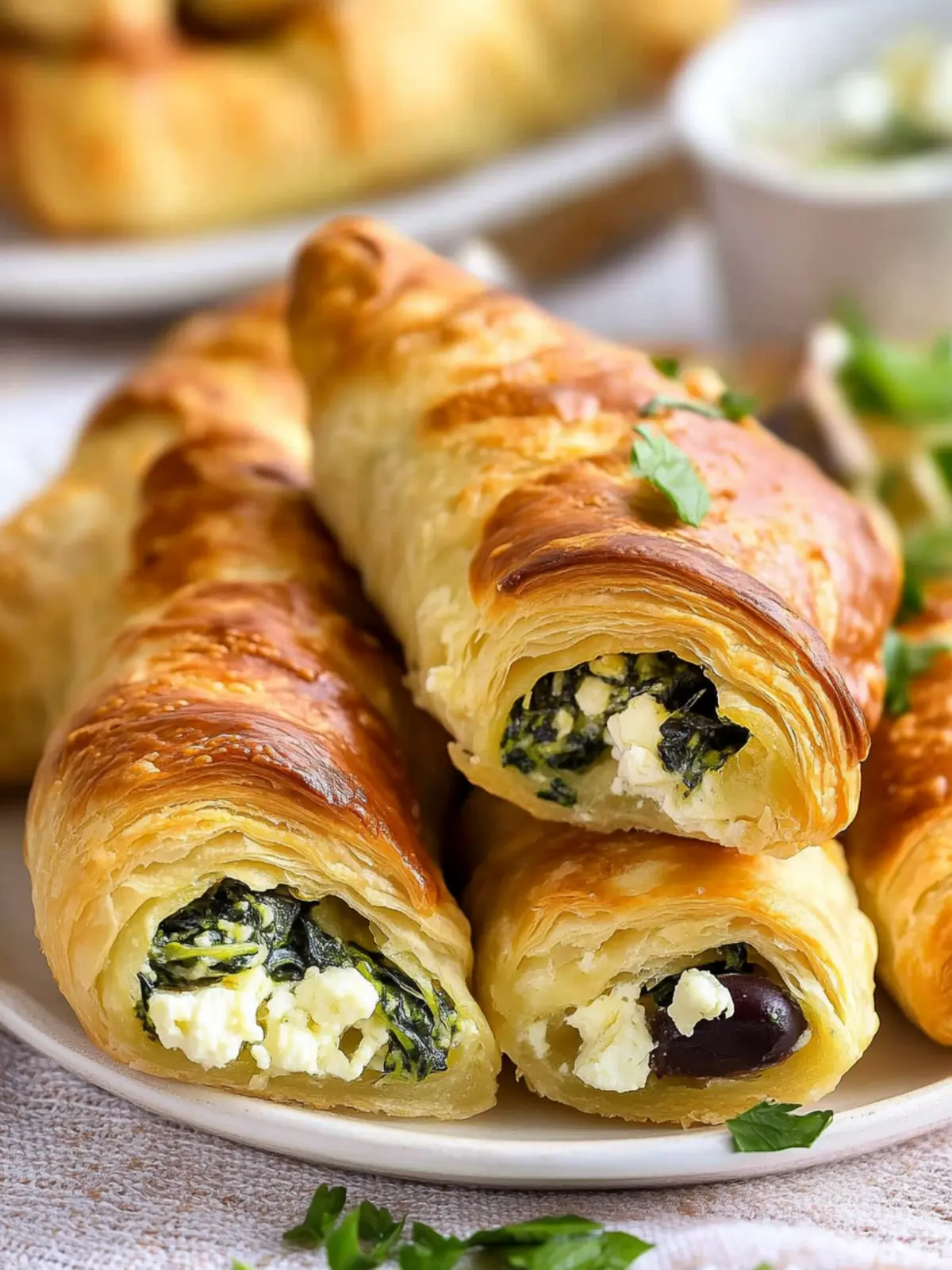Delicious Spinach Feta Stuffed Crescents in Just 35 Minutes 4 Spinach Feta Stuffed Crescents