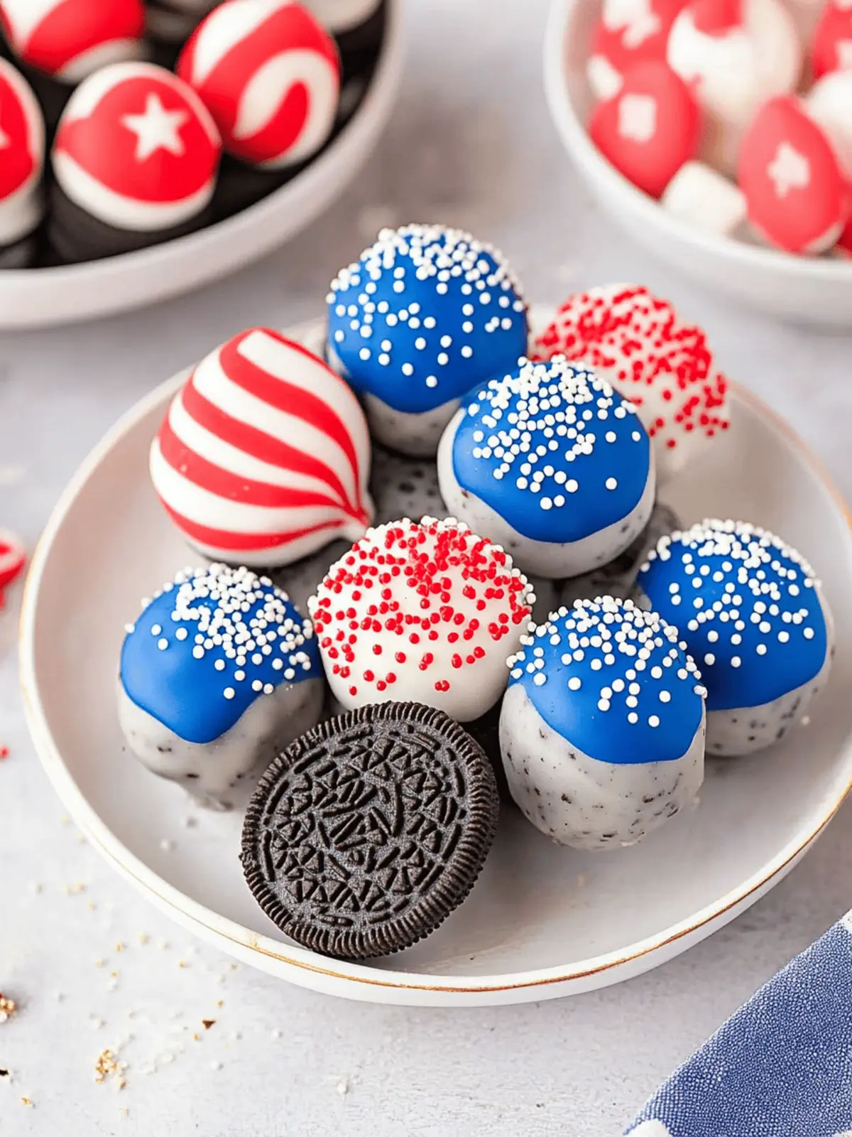 Festive Patriotic Oreo Truffles for Your Summer Celebrations 3 Patriotic Oreo Truffles