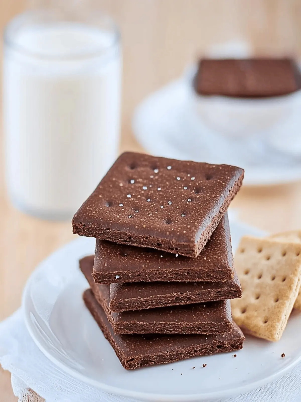 Homemade Chocolate Graham Crackers for Ultimate Snacking Bliss 4 Chocolate Graham Crackers