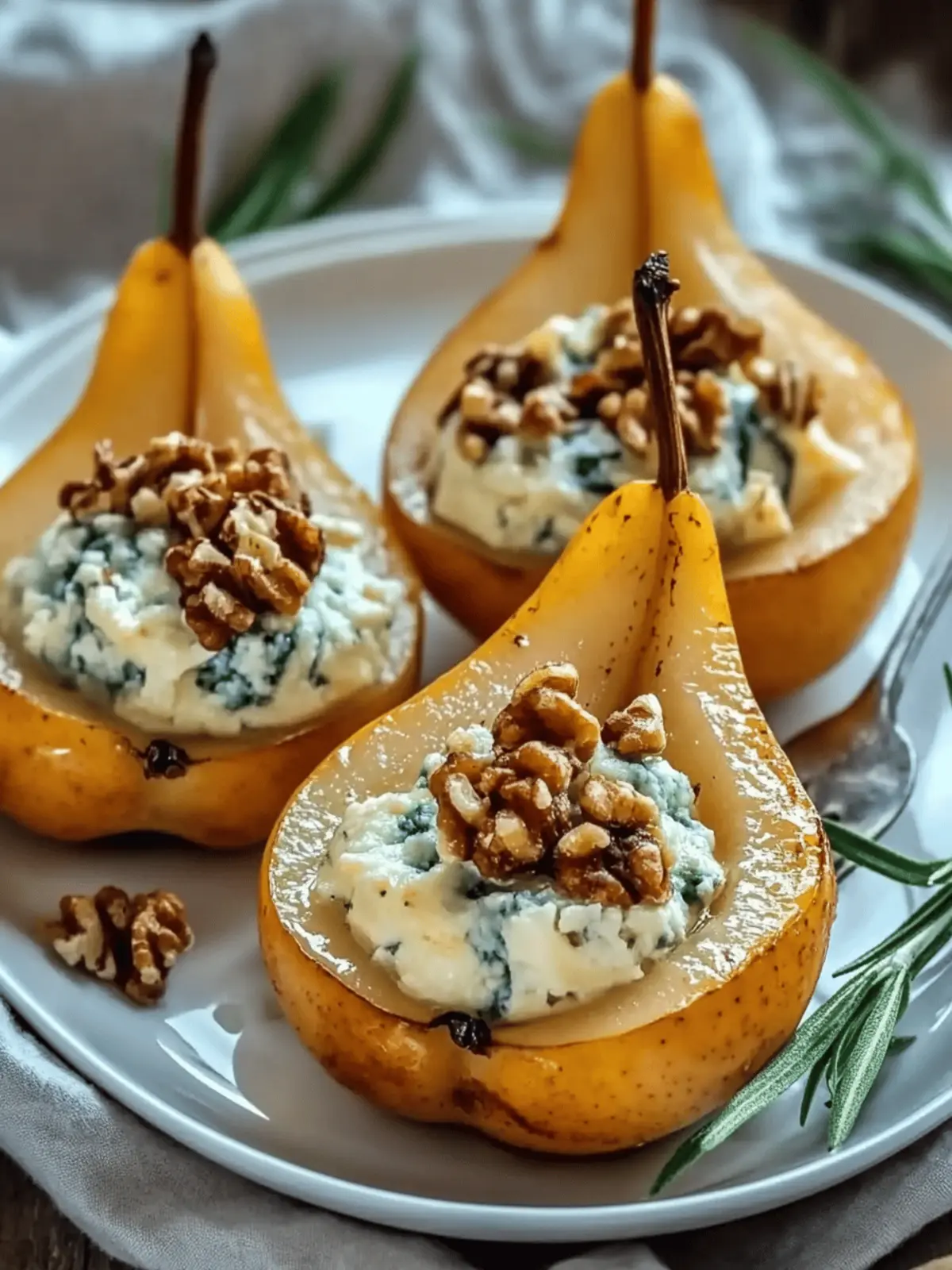Delicious Blue Cheese Stuffed Pears for Your Next Celebration 4 Blue Cheese Stuffed Pears