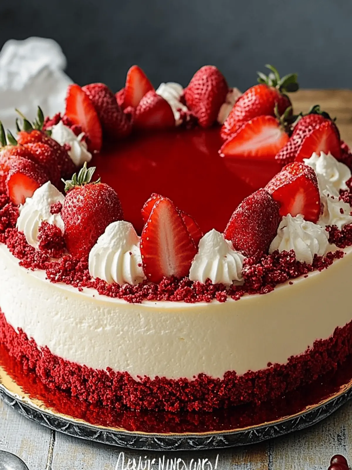 Decadent Strawberry Red Velvet Cheesecake to Wow Your Guests 3 Strawberry Red Velvet Cheesecake