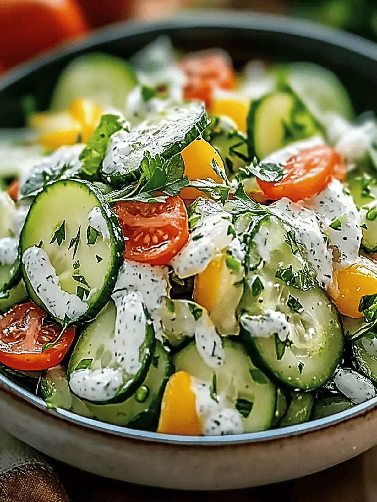 Cucumber Ranch Crack Salad: A Fresh Twist on Comfort Food 3 Cucumber Ranch Crack Salad