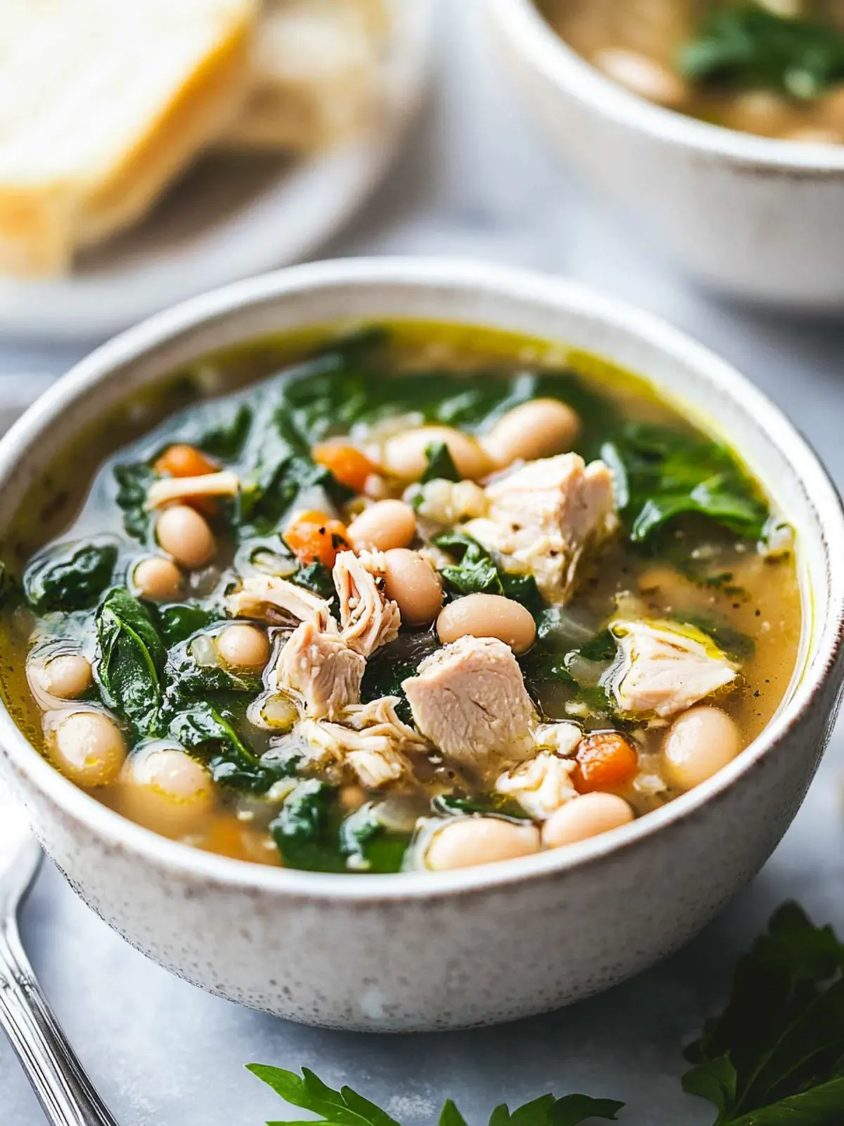 Wholesome Turkey and White Bean Spinach Soup You ll Crave 4 Turkey and White Bean Spinach Soup