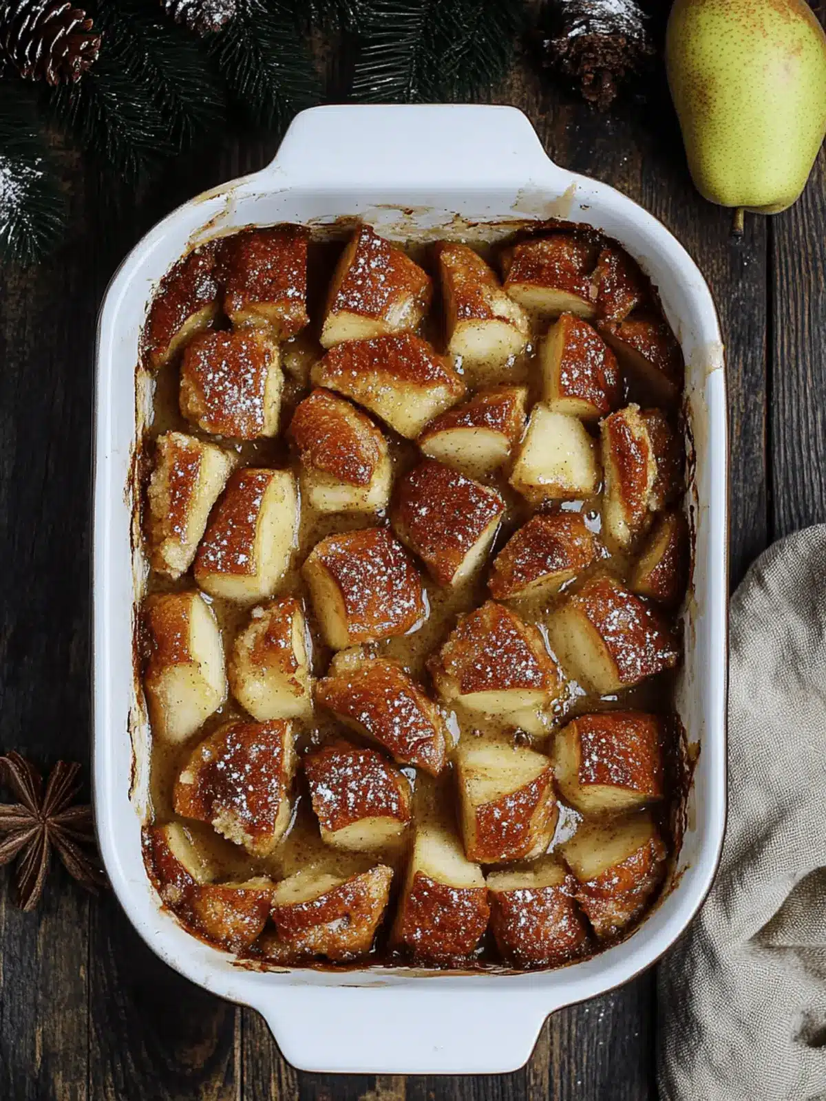 Delicious Cardamom Pear Bread Pudding You ll Crave Tonight 3 Cardamom Pear Bread Pudding