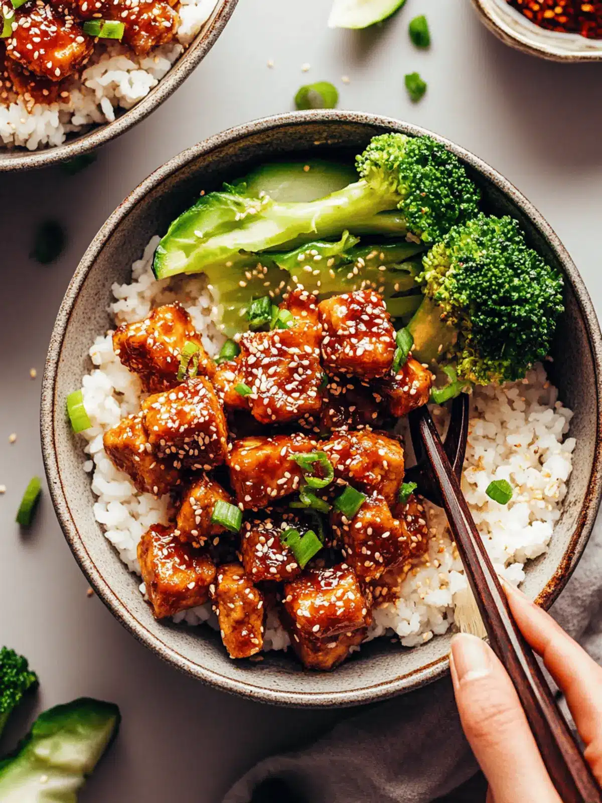 Spicy Garlicky Sesame Tofu: A Quick Vegan Flavor Explosion 4 Spicy Garlicky Sesame Tofu