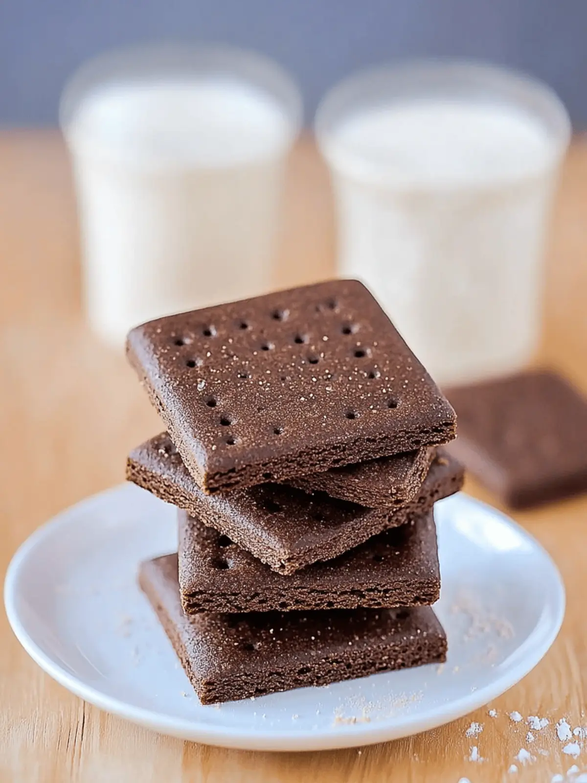 Homemade Chocolate Graham Crackers for Ultimate Snacking Bliss 2 Chocolate Graham Crackers