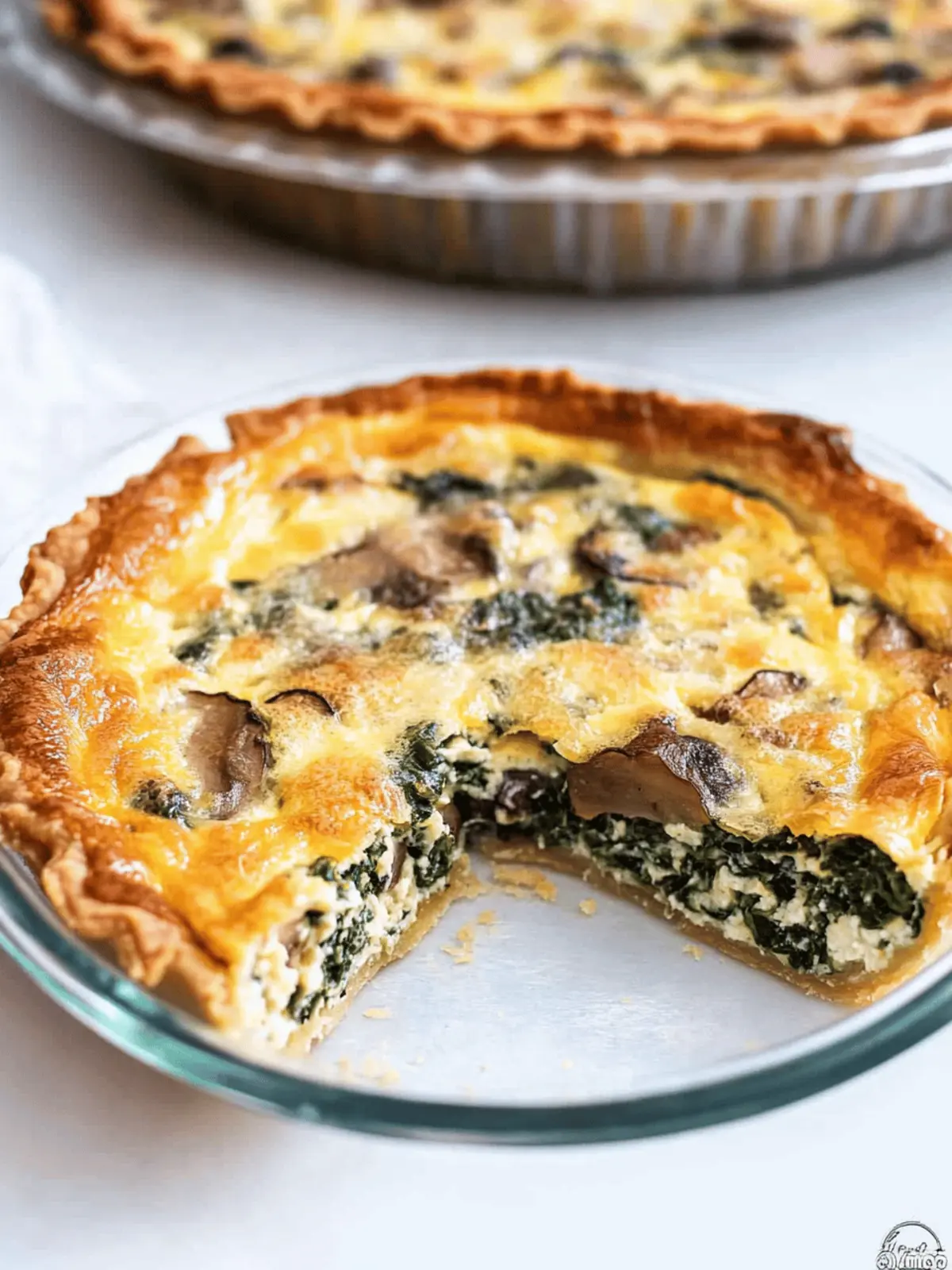 Delicious Spinach Mushroom Quiche for a Cozy Brunch Delight 4 Spinach Mushroom Quiche
