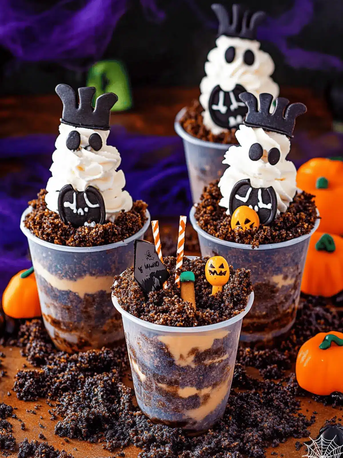 Delicious Halloween Graveyard Dirt Cups to Wow Your Guests 2 Halloween Graveyard Dirt Cups