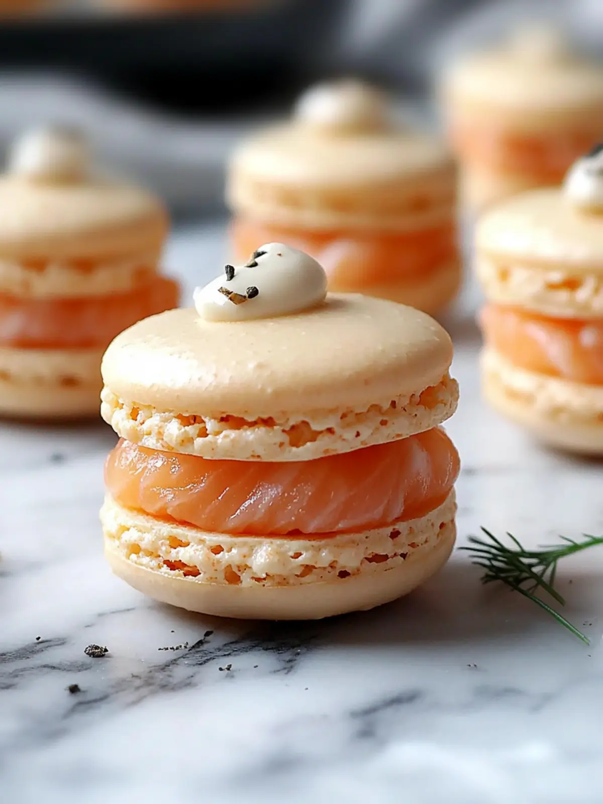 Savory Smoked Salmon Macarons for Elegant Delight 2 Smoked Salmon Macarons
