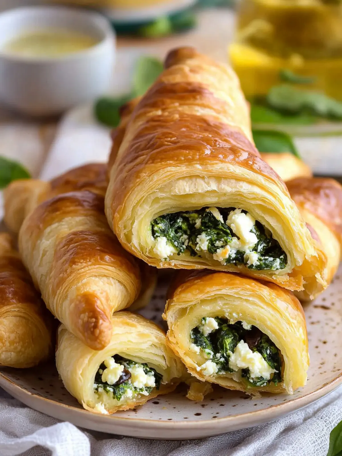 Delicious Spinach Feta Stuffed Crescents in Just 35 Minutes 3 Spinach Feta Stuffed Crescents