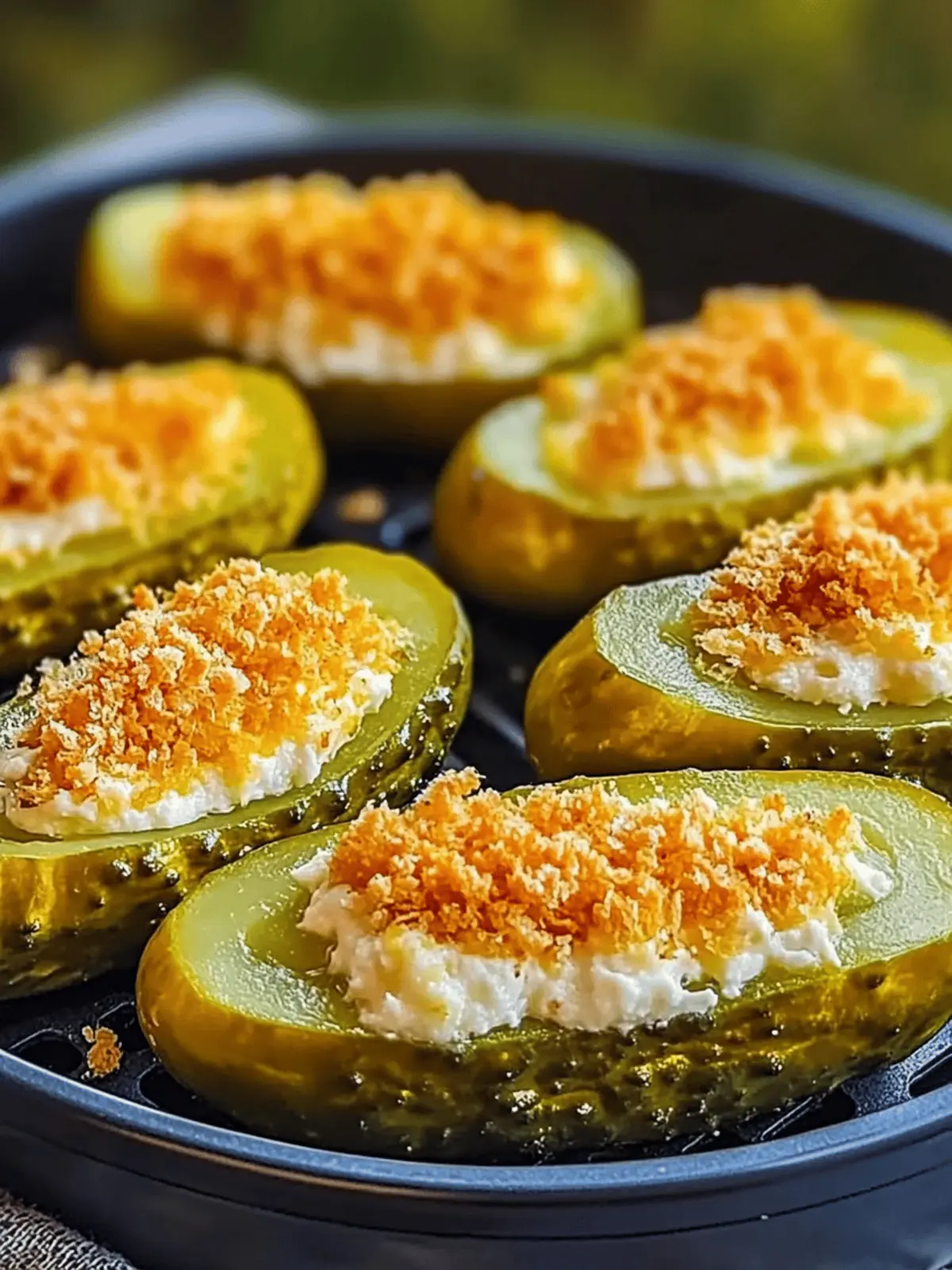 Air Fryer Stuffed Pickles Your New Favorite Crunchy Snack 2 Air Fryer Stuffed Pickles