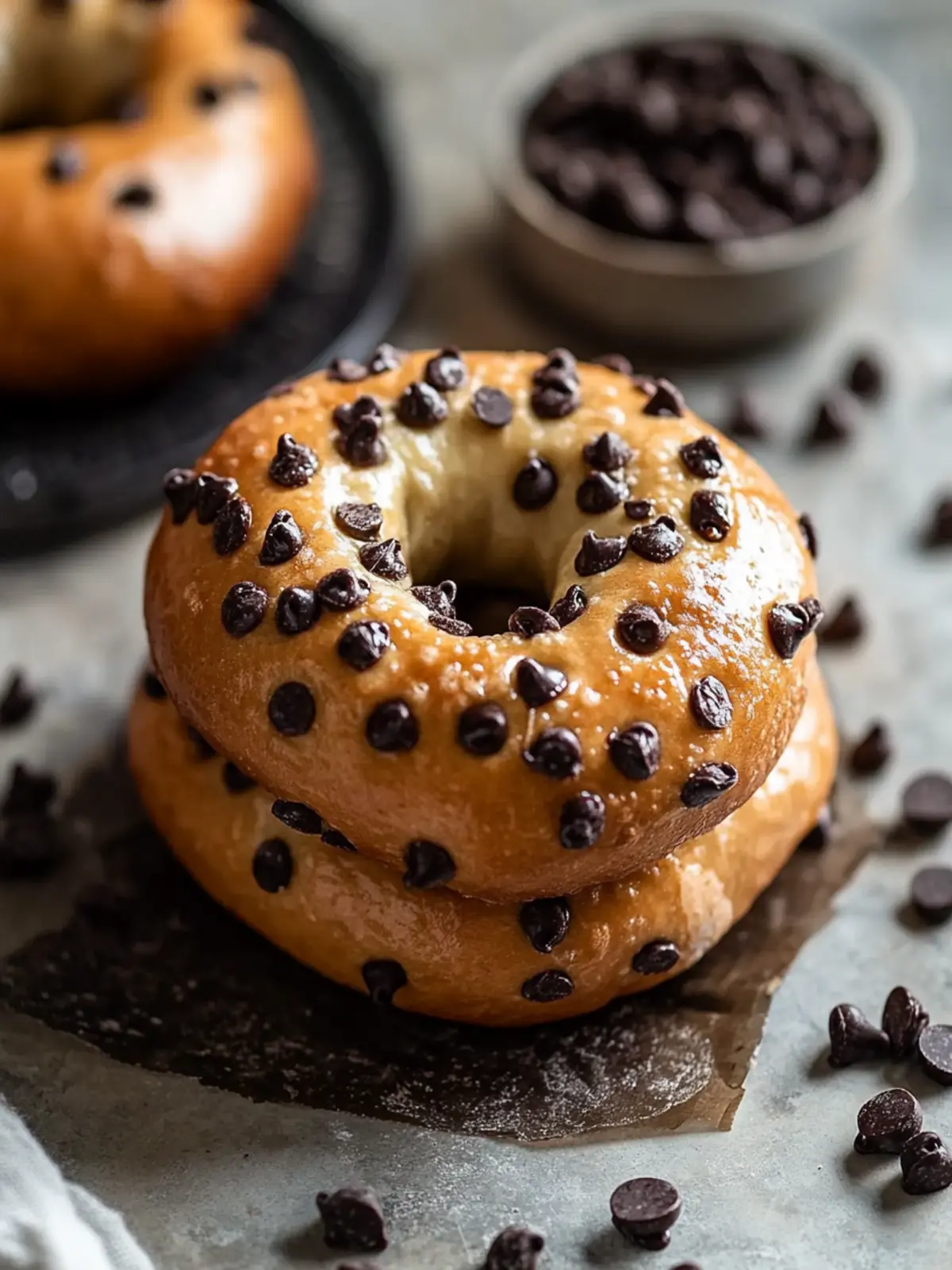 Tasty Chocolate Chip Protein Bagels for a Sweet Boost 2 Tasty Chocolate Chip Protein Bagels
