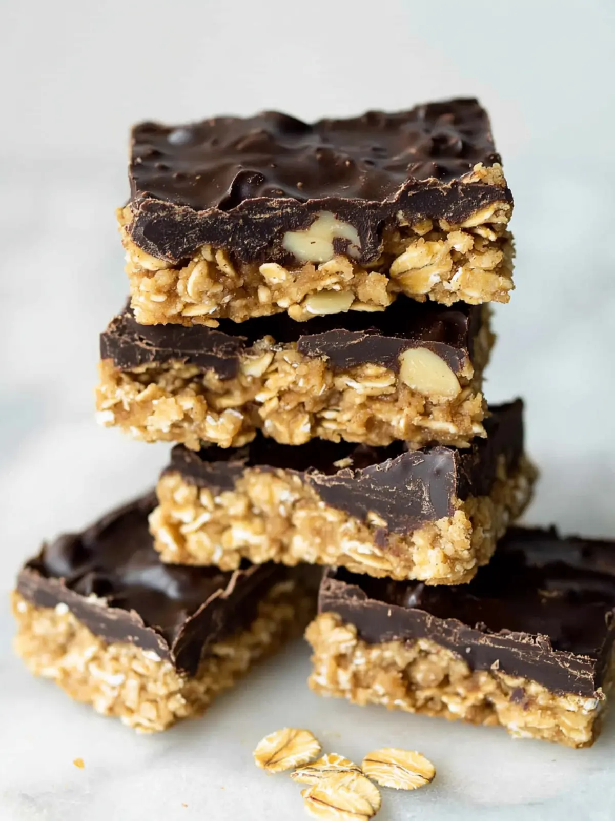 Delicious Dark Chocolate Almond Oatmeal Bars You'll Love 4 Dark Chocolate Almond Oatmeal Bars