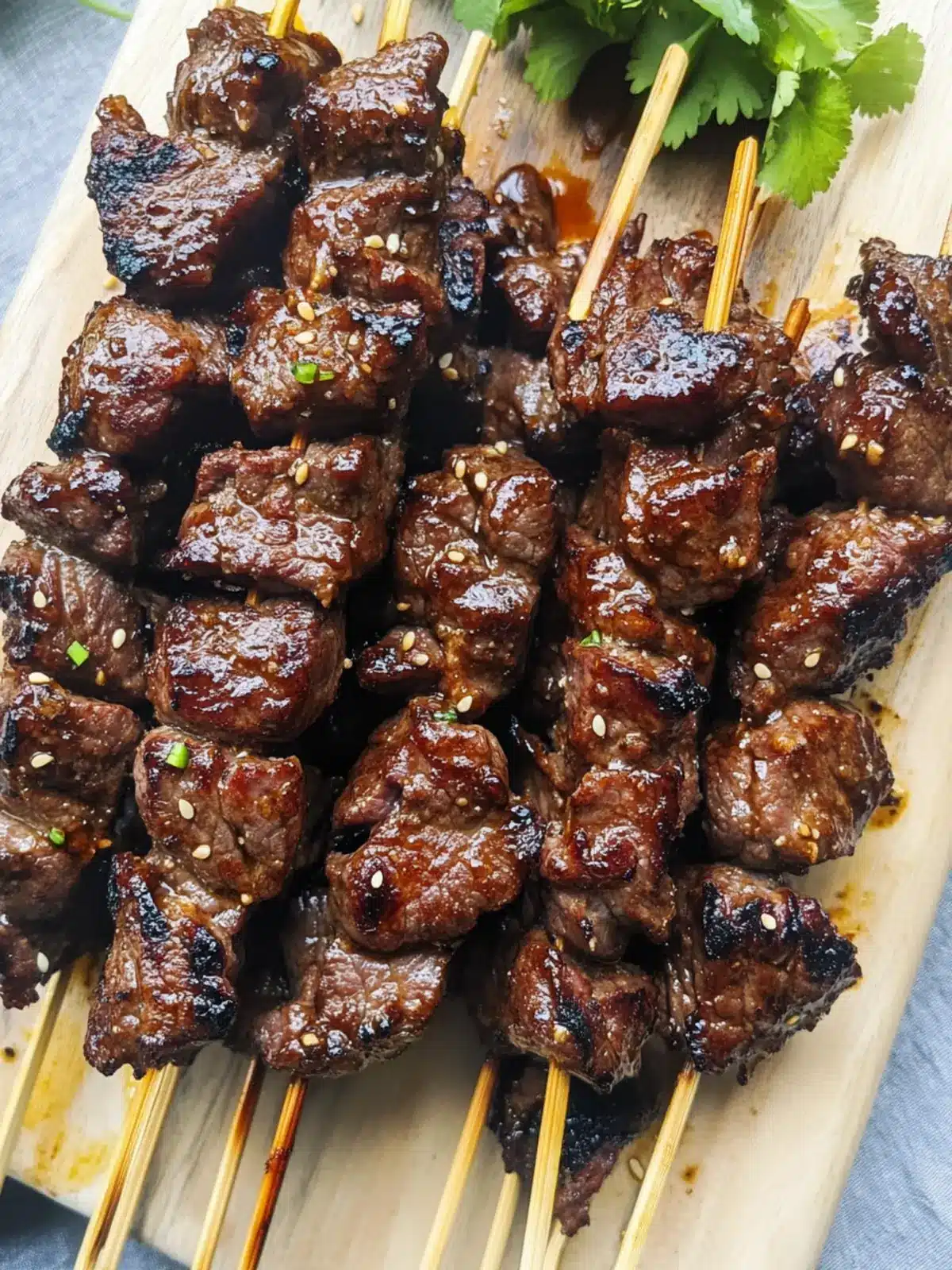 Savor the Flavors: Teriyaki Sesame Beef Skewers Recipe 2 Teriyaki Sesame Beef Skewers