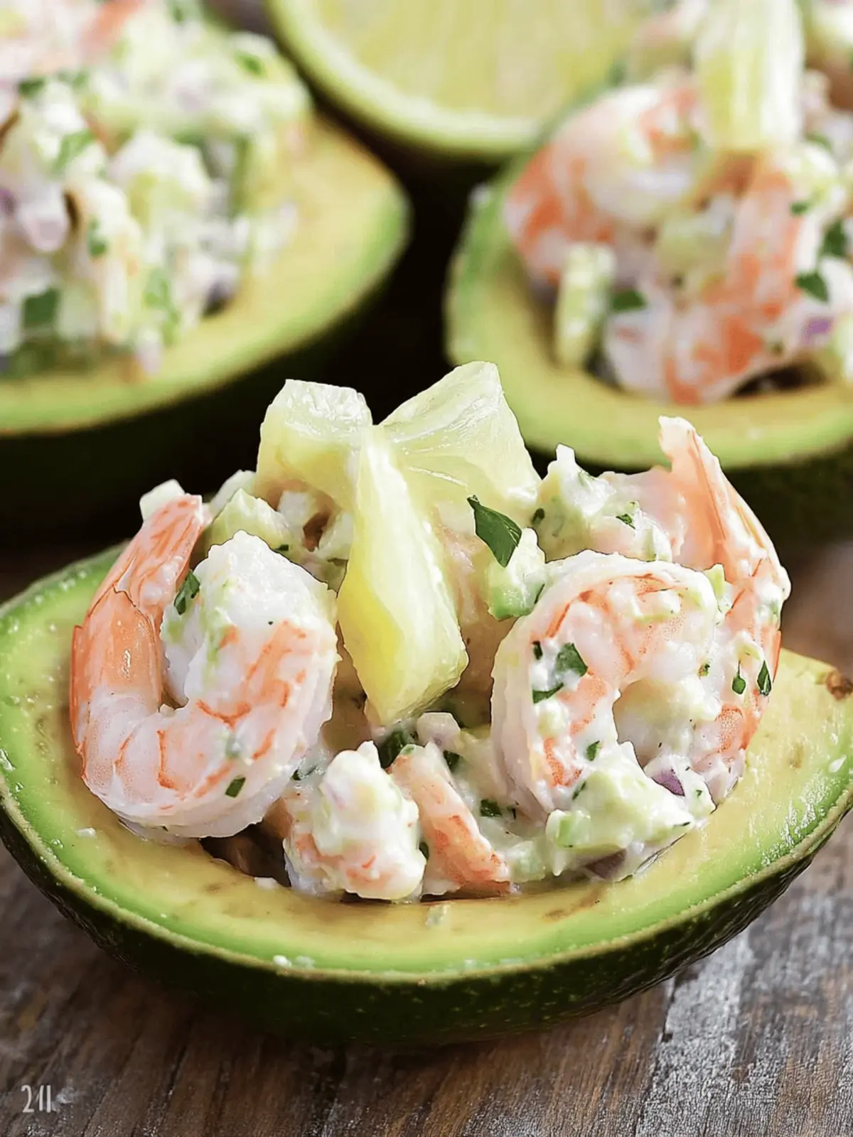 Shrimp Salad Stuffed Avocado: A Fresh Twist on Flavor 4 Shrimp Salad Stuffed Avocado